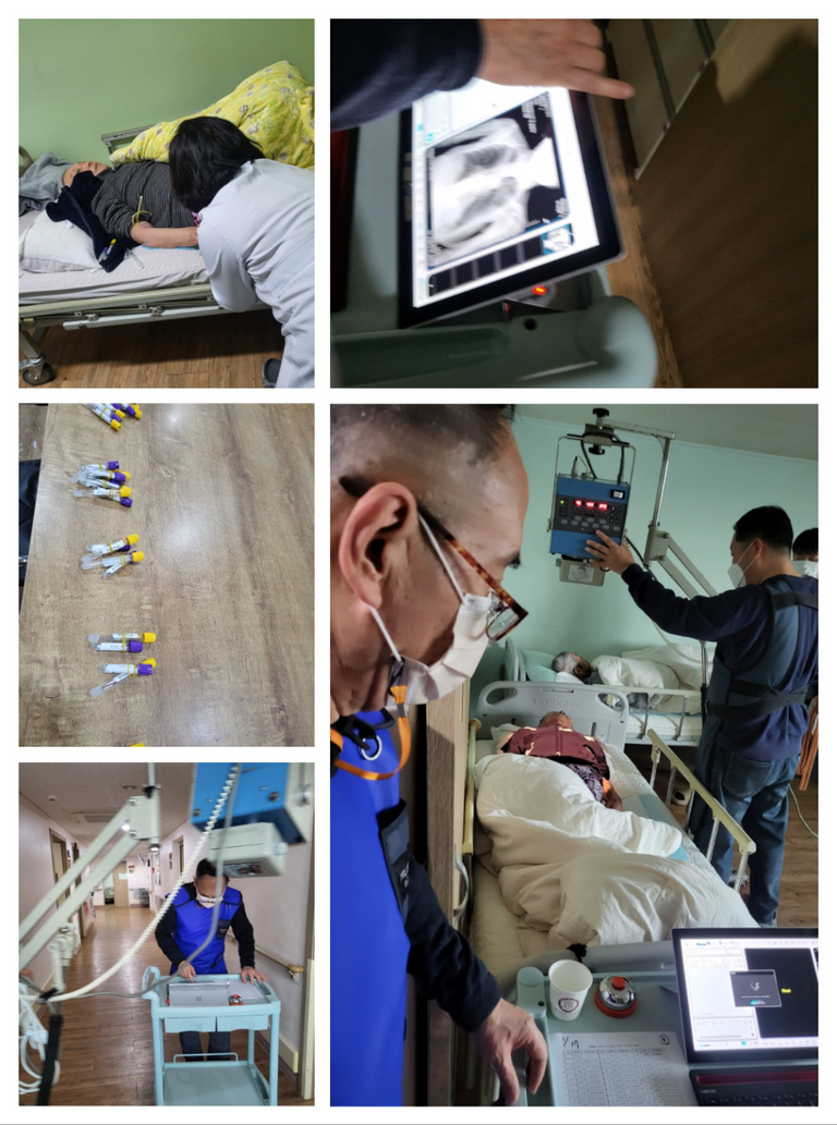 24년   어르신들  건강검진   