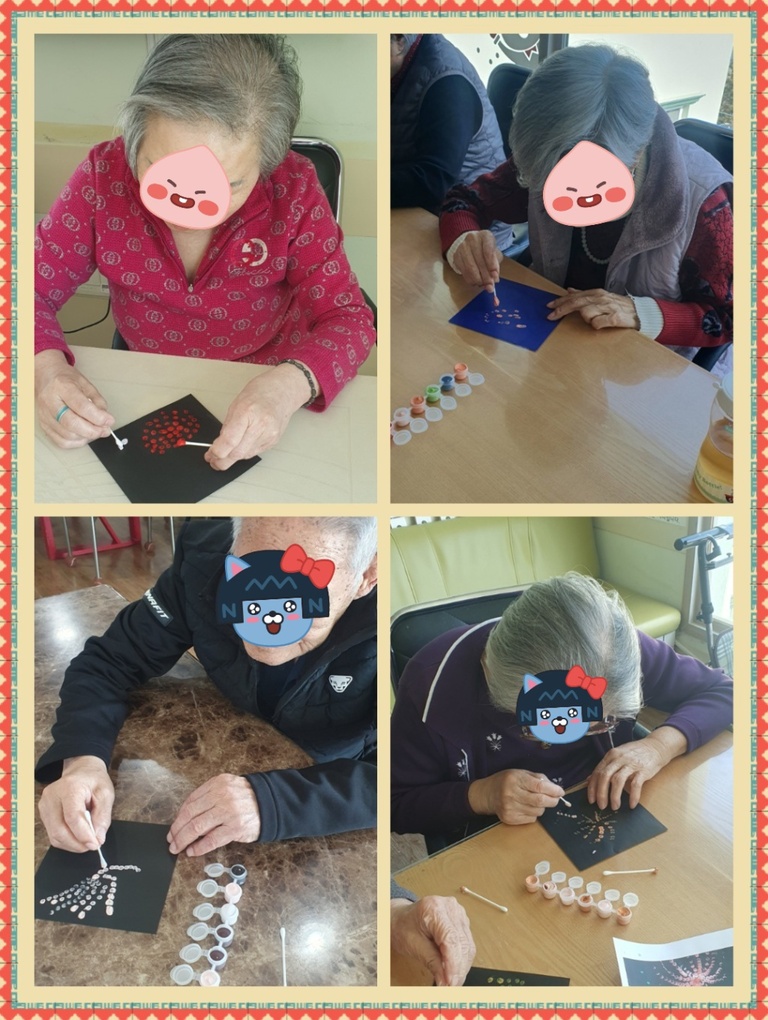 23년 2월 인지 프로그램 (물감 불꽃축제)