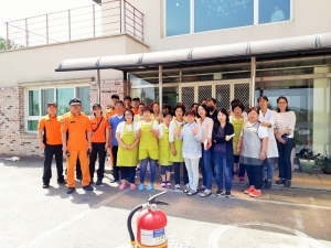 파주, 탄현 소방대원들과 훈련을 신속, 안전하게 마친 후